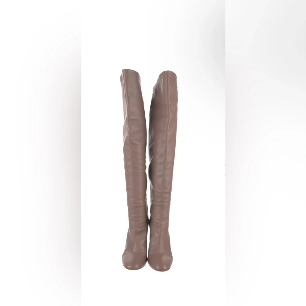 Stuart Weitzman Brown Over the Knee Boots 9 - Picture 2 of 4